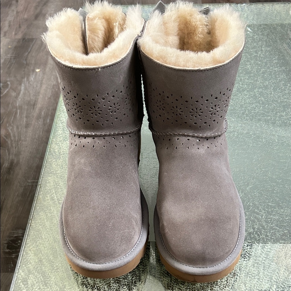UGG Taupe Suede Winter Boots